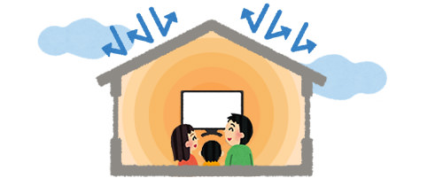 高い断熱性能